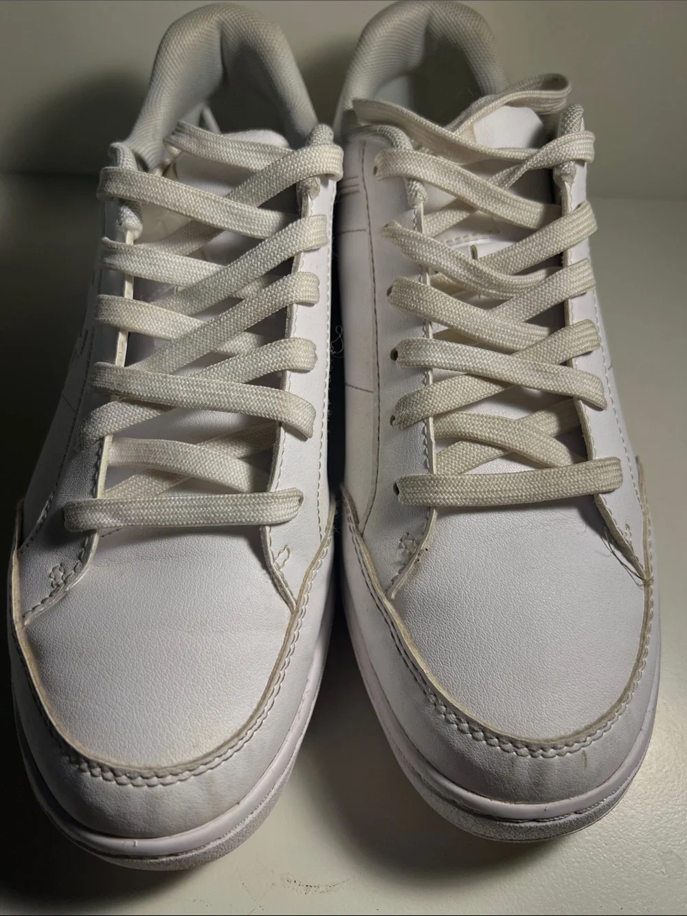 Under Armour Big Boys  White Low-Top Leather Sneaker
